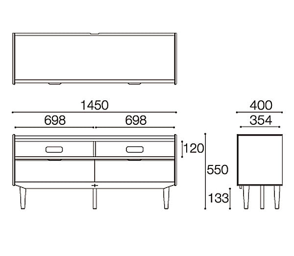EDDA・AVボード テレビ台 ナチュラル ビンテージ おしゃれ シンプル モダン リビング 新生活 一人暮らし(代引不可)