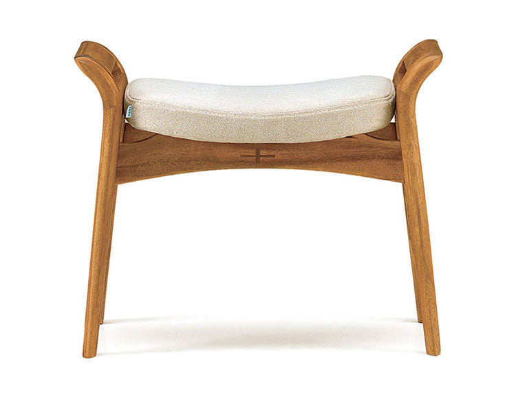 エッダ EDDA スツール 北欧ビンテージスタイル シンプルデザイン オイルフィニッシュでナチュラル&ハンドメイド ハイクオリティロープライス 60cm×32cm 座面ファブリック ドライクリーニング(代引不可)