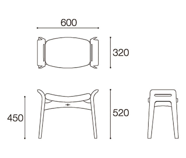 エッダ EDDA スツール 北欧ビンテージスタイル シンプルデザイン オイルフィニッシュでナチュラル&ハンドメイド ハイクオリティロープライス 60cm×32cm 座面ファブリック ドライクリーニング(代引不可)