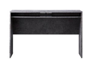 デスク おしゃれ 収納 120cm モルタル調 グレーデスク パソコンデスク 収納付き 幅110cm 棚付 省スペース 在宅勤務 石目調 オフィス 幅115cm