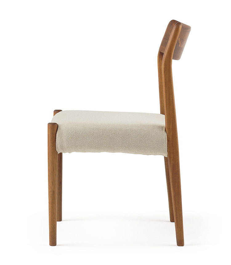 エッダ EDDA ダイニングチェア(2脚1組) 北欧ビンテージスタイル シンプルデザイン オイルフィニッシュでナチュラル&ハンドメイド ハイクオリティロープライス 2脚1組 46.5cm×50.6cm ホワイト(代引不可)