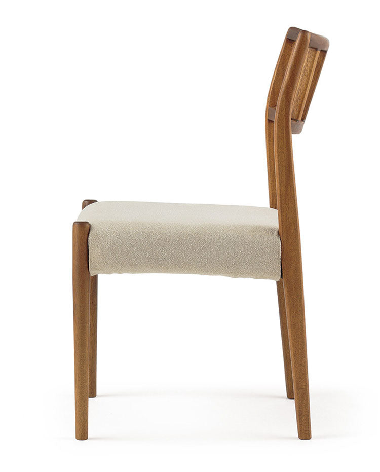 エッダ EDDA ダイニングチェア(2脚1組) 北欧ビンテージスタイル シンプルデザイン オイルフィニッシュでナチュラル&ハンドメイド ハイクオリティロープライス 2脚1組 44.5cm×51.5cm ホワイト(代引不可)