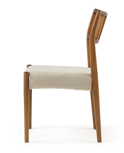 エッダ EDDA ダイニングチェア(2脚1組) 北欧ビンテージスタイル シンプルデザイン オイルフィニッシュでナチュラル&ハンドメイド ハイクオリティロープライス 2脚1組 44.5cm×51.5cm ホワイト(代引不可)