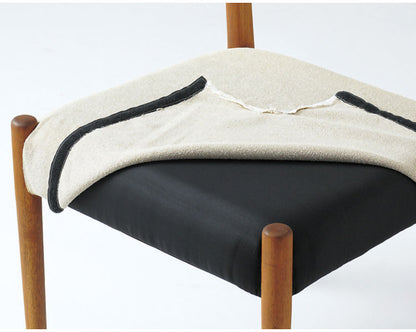 エッダ EDDA ダイニングチェア(2脚1組) 北欧ビンテージスタイル シンプルデザイン オイルフィニッシュでナチュラル&ハンドメイド ハイクオリティロープライス 2脚1組 44.5cm×51.5cm ホワイト(代引不可)