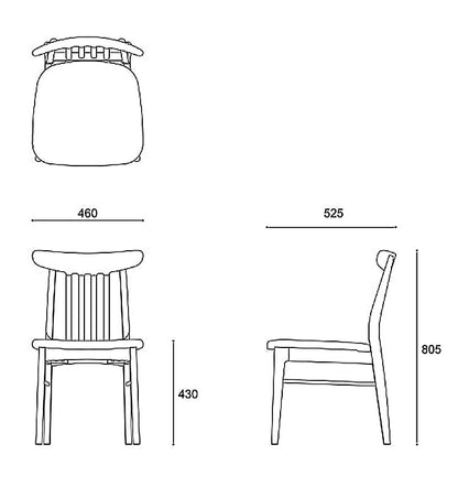 CHAPTER・ダイニングチェア 2脚セット ライト色 朝日木材加工 ナチュラル ビンテージ おしゃれ シンプル モダン リビング 新生活 一人暮らし(代引不可)