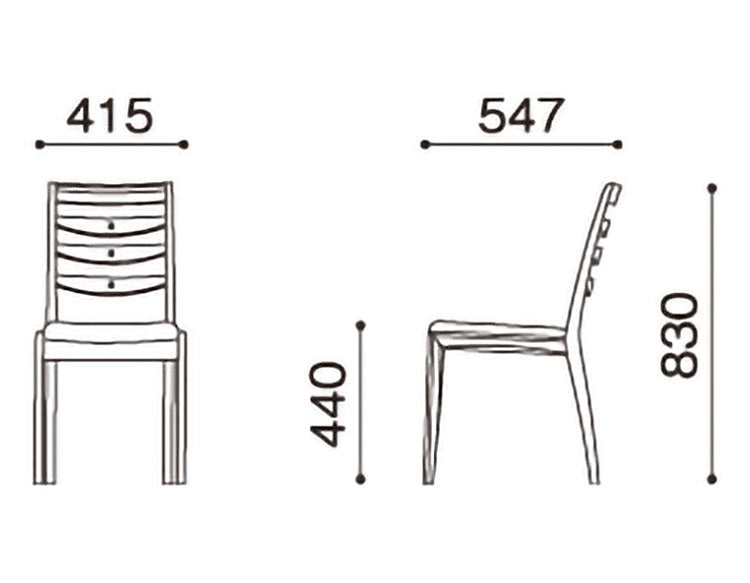 ボスコ BOSCO ダイニングチェア シンプルデザイン ニューオイルフィニッシュ ナチュラル&ハンドメイド ハイクオリティロープライス 2脚セット イス いす 椅子 チェア ミディアムブラウン 41.5×54.7cm(代引不可)