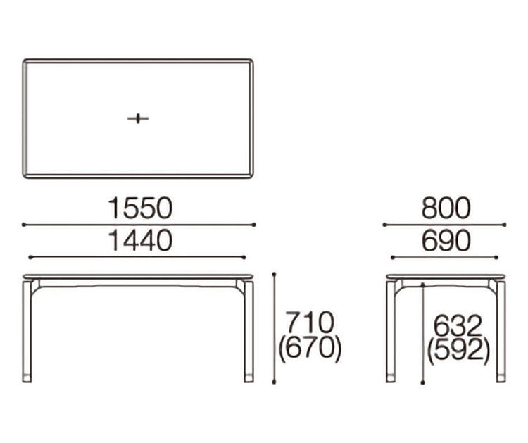 エッダ EDDA ダイニングテーブル 北欧ビンテージスタイル シンプルデザイン オイルフィニッシュでナチュラル&ハンドメイド ハイクオリティロープライス ダイニング テーブル 155cm×80cm 机 継ぎ脚開梱設置 (代引不可)