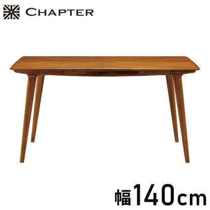 CHAPTER・ダイニングテーブル 140cm 朝日木材加工 ナチュラル ビンテージ おしゃれ シンプル モダン リビング 新生活 一人暮らし開梱設置 (代引不可)