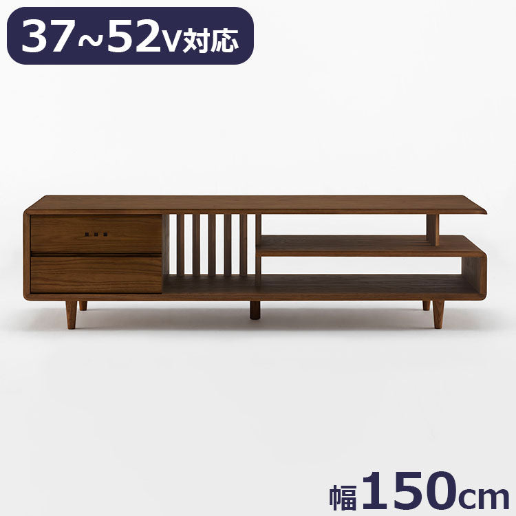 ボスコ BOSCO AVボード テレビ台 シンプルデザイン ニューオイルフィニッシュ ナチュラル&ハンドメイド ハイクオリティロープライス TV テレビ 37V~52V 150cm×40cm ダークブラウン(代引不可)