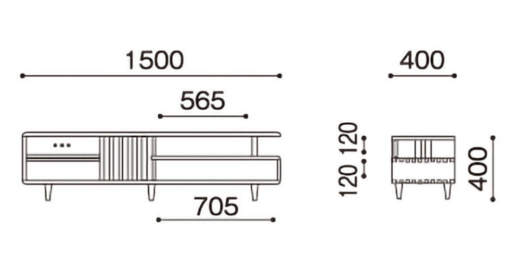 ボスコ BOSCO AVボード テレビ台 シンプルデザイン ニューオイルフィニッシュ ナチュラル&ハンドメイド ハイクオリティロープライス TV テレビ 37V~52V 150cm×40cm ダークブラウン(代引不可)