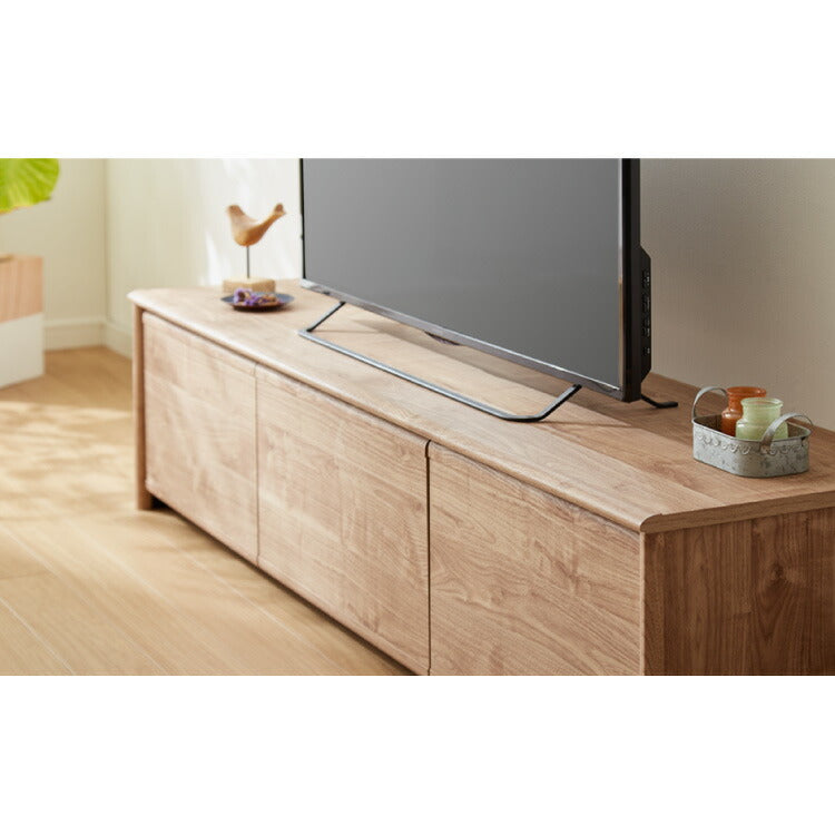 閉じたままリモコンが使える テレビ台 150cm 木目調 引き出し テレビボード リビングボード ローボード TVボード 幅150 北欧 モダン ナチュラル ブラウン おしゃれ(代引不可)