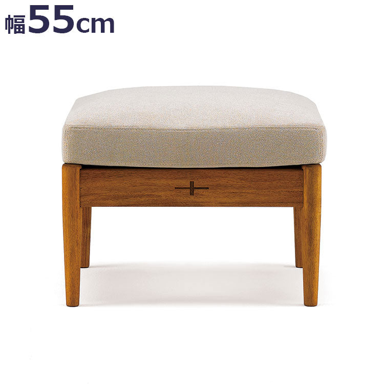 エッダ EDDA オットマン 北欧ビンテージスタイル シンプルデザイン オイルフィニッシュでナチュラル&ハンドメイド ハイクオリティロープライス 55cm×55cm×44cm ホワイト(代引不可)