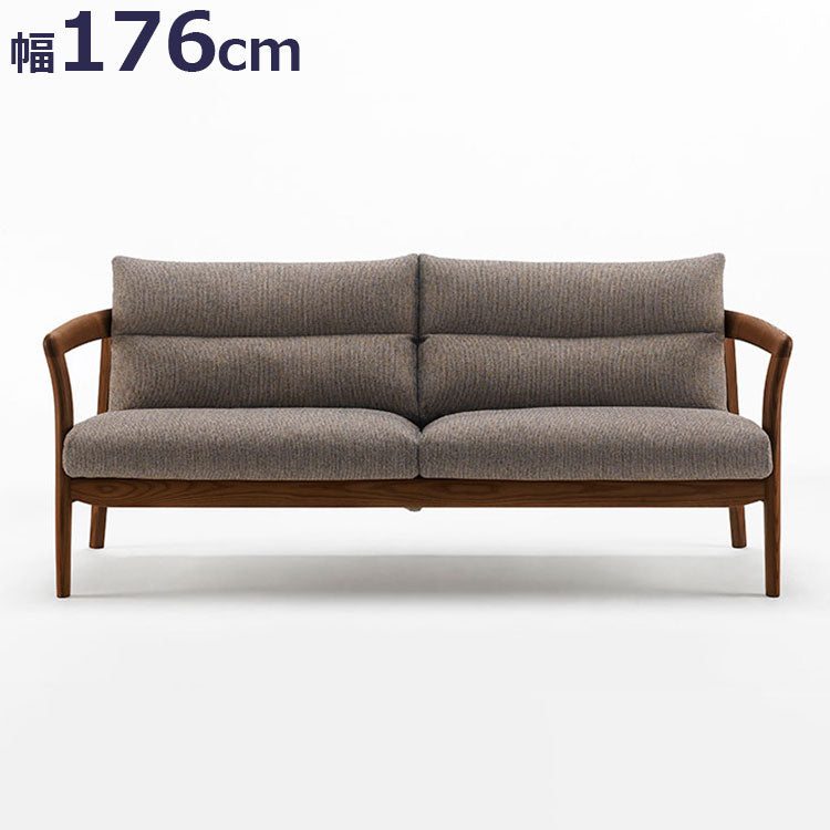 ボスコ BOSCO リビングソファ シンプルデザイン ニューオイルフィニッシュ ナチュラル&ハンドメイド ハイクオリティロープライス ソファ 176cm×74.5cm ダークブラウン(代引不可)