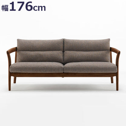 ボスコ BOSCO リビングソファ シンプルデザイン ニューオイルフィニッシュ ナチュラル&ハンドメイド ハイクオリティロープライス ソファ 176cm×74.5cm ダークブラウン(代引不可)