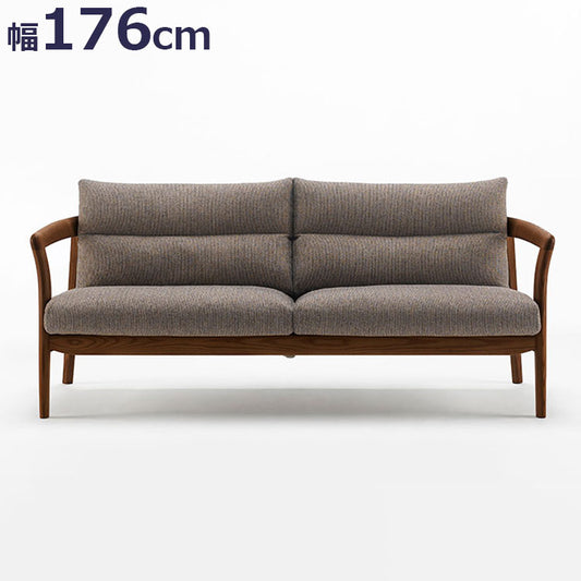 ボスコ BOSCO リビングソファ シンプルデザイン ニューオイルフィニッシュ ナチュラル&ハンドメイド ハイクオリティロープライス ソファ 176cm×74.5cm ダークブラウン(代引不可)