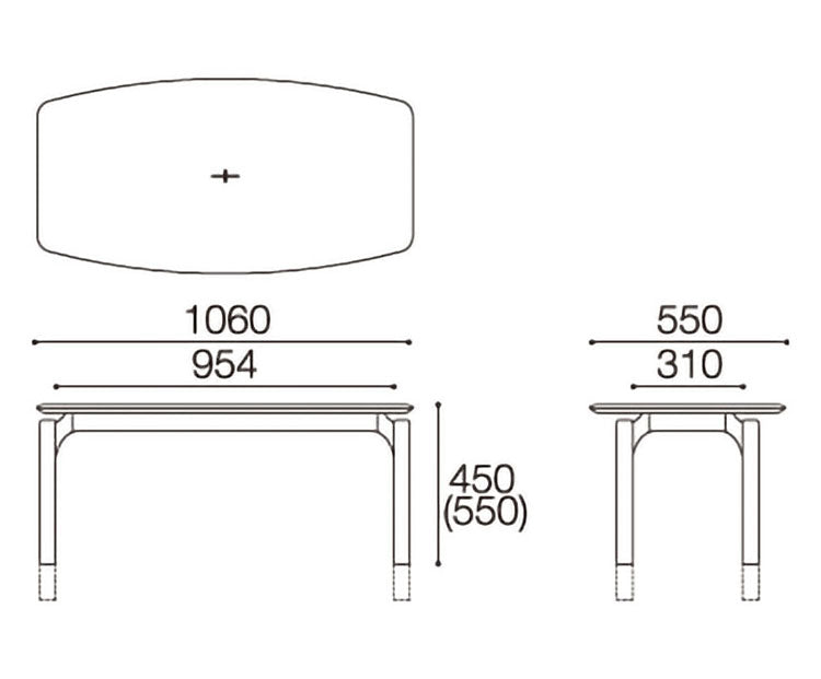 エッダ EDDA リビングテーブル 北欧ビンテージスタイル シンプルデザイン オイルフィニッシュでナチュラル&ハンドメイド ハイクオリティロープライス テーブル 机 106cm×55cm 脚 取り外し 継ぎ脚(代引不可)
