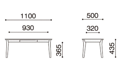 ボスコ BOSCO リビングテーブル シンプルデザイン ニューオイルフィニッシュ ナチュラル&ハンドメイド ハイクオリティロープライス テーブル 机 110cm×50cm ミディアムブラウン(代引不可)