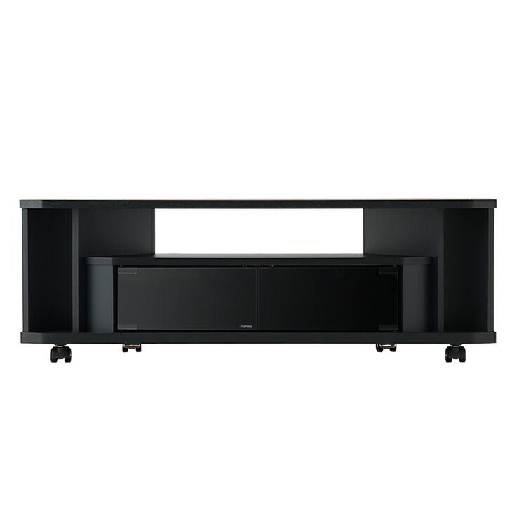 テレビ台 ローボード コーナー 幅100 ヌック ワイド 大容量 テレビボード 収納 組み立て簡単 工具不要 おしゃれ 黒 背面 薄型 ラック(代引不可)