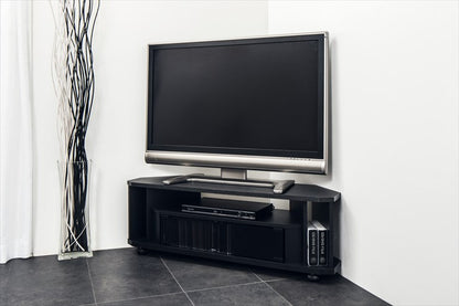 テレビ台 ローボード コーナー 幅100 ヌック ワイド 大容量 テレビボード 収納 組み立て簡単 工具不要 おしゃれ 黒 背面 薄型 ラック(代引不可)