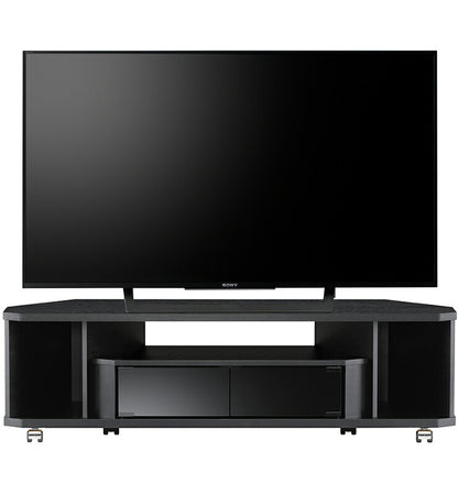 テレビ台 コーナータイプ コーナーテレビ台 幅120cm 奥行31cm ラック テレビラック 木目調 黒 おしゃれ 北欧 シンプル(代引不可)