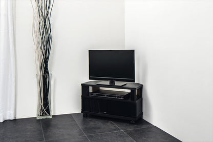 テレビ台 ローボード コーナー 幅59.5 ヌック コンパクト スリム テレビボード 収納 組み立て簡単 工具不要 おしゃれ 黒 背面 薄型 ラック(代引不可)