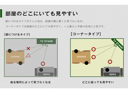 テレビ台 ローボード コーナー 幅59.5 ヌック コンパクト スリム テレビボード 収納 組み立て簡単 工具不要 おしゃれ 黒 背面 薄型 ラック(代引不可)