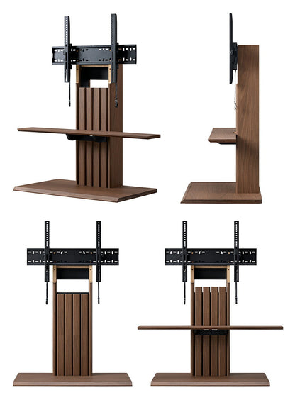 テレビスタンド テレビ台 壁寄せ どんなセンタースピーカーも載せれる 特大 棚付き 耐荷重5kg ブラックおしゃれ ハイタイプ TVスタンド スタンドテレビ台 ピラスト(代引不可)