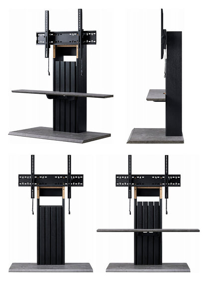 テレビスタンド テレビ台 壁寄せ どんなセンタースピーカーも載せれる 特大 棚付き 耐荷重5kg ブラックおしゃれ ハイタイプ TVスタンド スタンドテレビ台 ピラスト(代引不可)