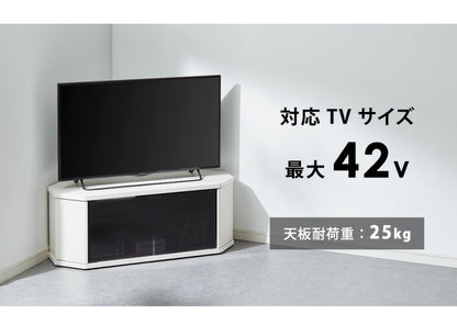 テレビ台 コーナー テレビラック ラック テレビ 角 幅100 RCA-1000AV-CR TV台 AVラック テレビボード キャスター コーナーボード(代引不可)