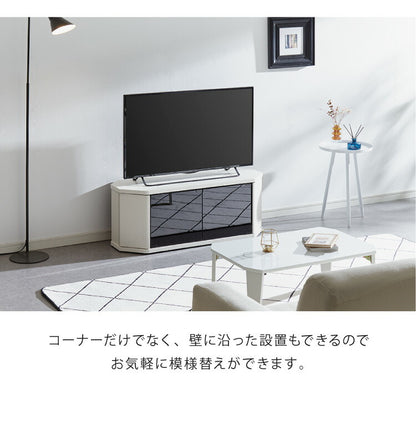 テレビ台 コーナー テレビラック ラック テレビ 角 幅100 RCA-1000AV-CR TV台 AVラック テレビボード キャスター コーナーボード(代引不可)