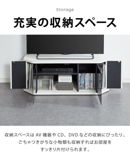テレビ台 コーナー テレビラック ラック テレビ 角 幅100 RCA-1000AV-CR TV台 AVラック テレビボード キャスター コーナーボード(代引不可)