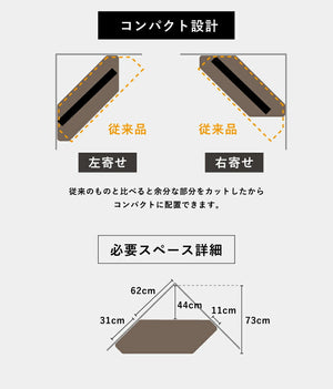 コーナーテレビ台 幅115 50型 50インチ コンパクト 小型 ブラウン おしゃれ TV台 テレビラック テレビ台 コーナーラック コーナー ローボード テレビボード TVボード 収納