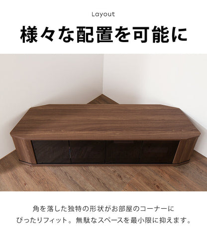 テレビ台 コーナー テレビラック ラック テレビ 角 幅149 RCA-1500AV-CR TV台 AVラック テレビボード キャスター コーナーボード(代引不可)