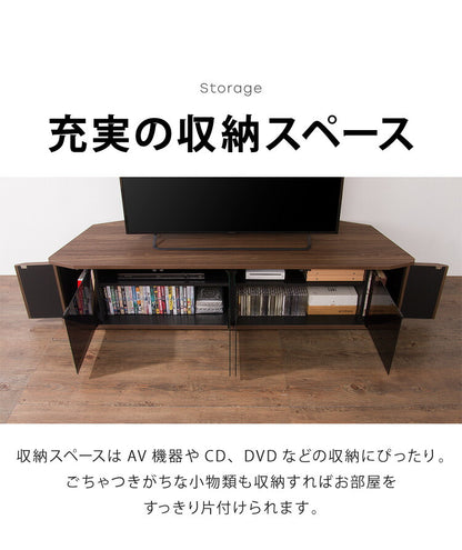 テレビ台 コーナー テレビラック ラック テレビ 角 幅149 RCA-1500AV-CR TV台 AVラック テレビボード キャスター コーナーボード(代引不可)