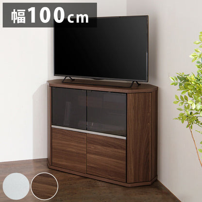 テレビ台 コーナー テレビラック ラック テレビ 角 幅100 RCA-7510AV-CR TV台 AVラック テレビボード キャスター コーナーボード(代引不可)
