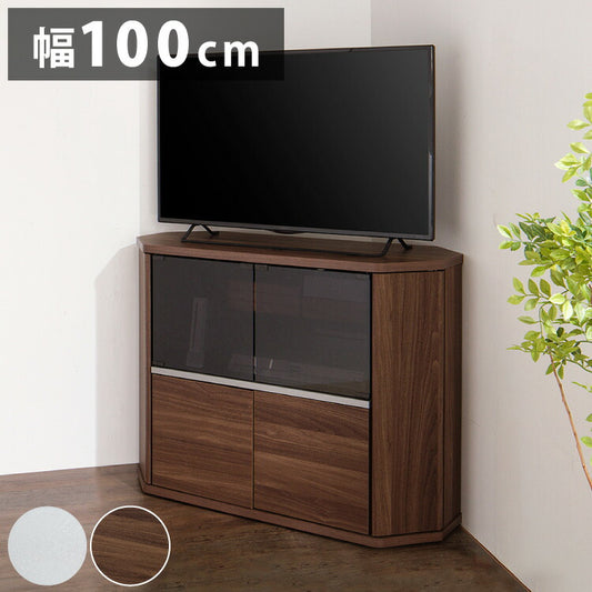 テレビ台 コーナー テレビラック ラック テレビ 角 幅100 RCA-7510AV-CR TV台 AVラック テレビボード キャスター コーナーボード(代引不可)