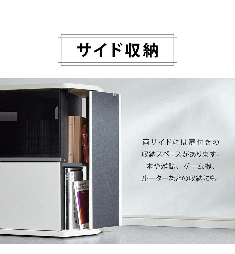 テレビ台 コーナー テレビラック ラック テレビ 角 幅100 RCA-7510AV-CR TV台 AVラック テレビボード キャスター コーナーボード(代引不可)