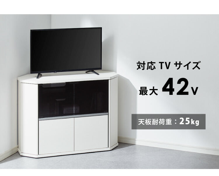 テレビ台 コーナー テレビラック ラック テレビ 角 幅100 RCA-7510AV-CR TV台 AVラック テレビボード キャスター コーナーボード(代引不可)