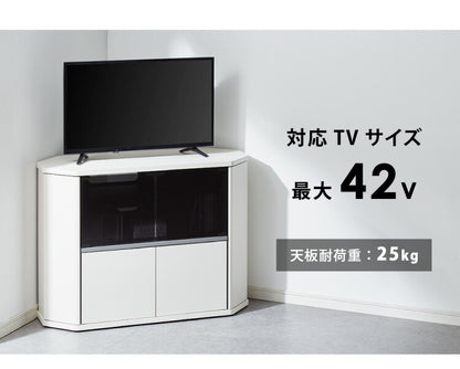 テレビ台 コーナー テレビラック ラック テレビ 角 幅100 RCA-7510AV-CR TV台 AVラック テレビボード キャスター コーナーボード(代引不可)