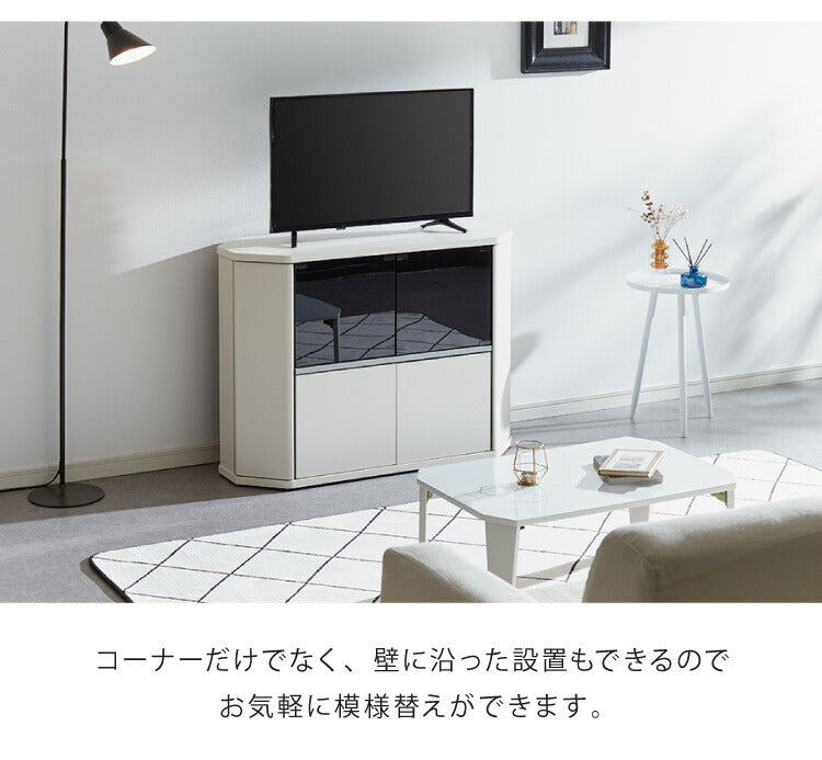 テレビ台 コーナー テレビラック ラック テレビ 角 幅100 RCA-7510AV-CR TV台 AVラック テレビボード キャスター コーナーボード(代引不可)