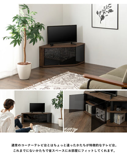 コーナーテレビ台 幅87 32型 32インチ TV台 テレビラック テレビ台 コーナーラック コーナー 角 コンパクト 小型 おしゃれ(代引不可)