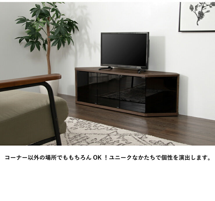 コーナーテレビ台 幅87 32型 32インチ TV台 テレビラック テレビ台 コーナーラック コーナー 角 コンパクト 小型 おしゃれ(代引不可)