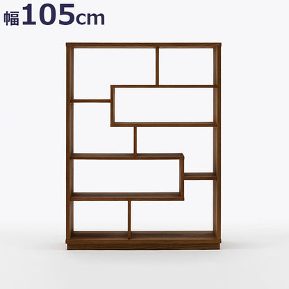 ボスコ BOSCO シェルフ シンプルデザイン ニューオイルフィニッシュ ナチュラル&ハンドメイド ハイクオリティロープライス 105cm×32cm 収納 ダークブラウン(代引不可)