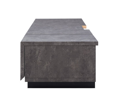 完成品 テレビ台 ストーン調 石目調 テレビボード TV台 AVボード AV台 収納 86インチ対応 幅200 リビング収納 ローボード 収納家具 木製 ウォールナット(代引不可)