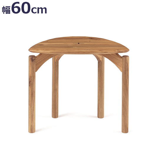 エッダ EDDA サイドテーブル 北欧ビンテージスタイル シンプルデザイン オイルフィニッシュでナチュラル&ハンドメイド ハイクオリティロープライス テーブル 机 60cm×40.5cm(代引不可)