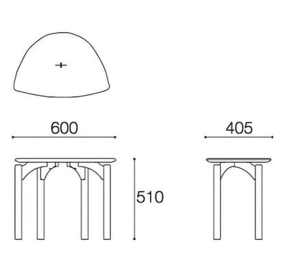 エッダ EDDA サイドテーブル 北欧ビンテージスタイル シンプルデザイン オイルフィニッシュでナチュラル&ハンドメイド ハイクオリティロープライス テーブル 机 60cm×40.5cm(代引不可)