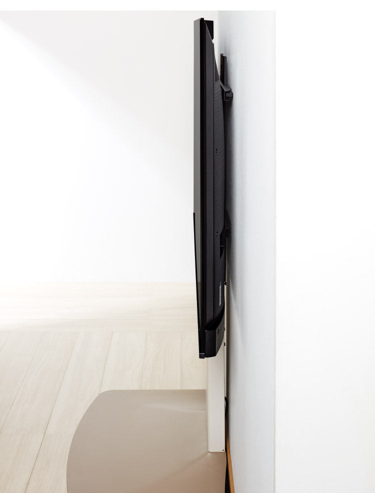 インテリアテレビスタンド ハイタイプ 48~77V 対応 壁寄せテレビ台 TVスタンド 背面収納 コード収納 震度7耐震試験済み 壁よせテレビ台 WS-F820(代引不可)