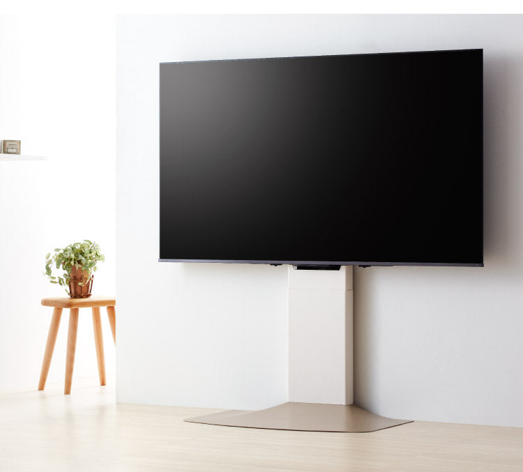 インテリアテレビスタンド ハイタイプ 48~77V 対応 壁寄せテレビ台 TVスタンド 背面収納 コード収納 震度7耐震試験済み 壁よせテレビ台 WS-F820(代引不可)
