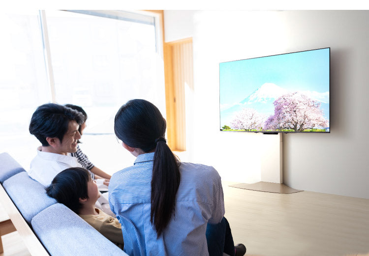 インテリアテレビスタンド ハイタイプ 48~77V 対応 壁寄せテレビ台 TVスタンド 背面収納 コード収納 震度7耐震試験済み 壁よせテレビ台 WS-F820(代引不可)