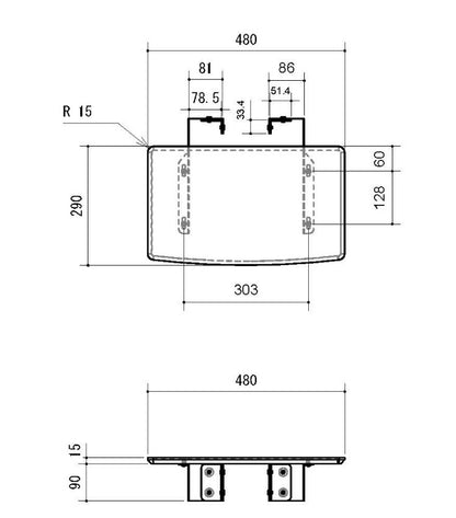 壁寄せテレビスタンド用 WS-F820用 棚板 WS-F820SH-W テレビ台 テレビボード(代引不可)